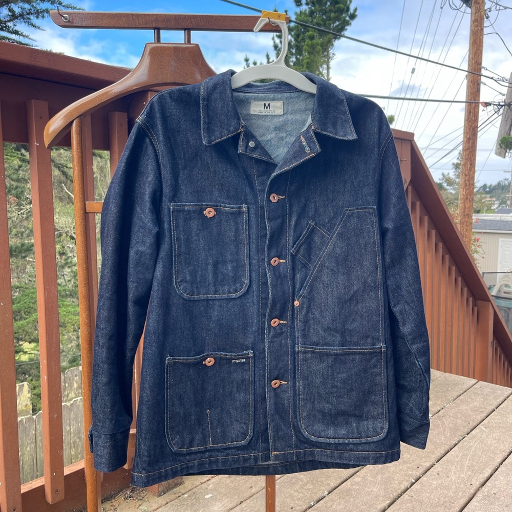 Tellason Dark Indigo Denim Chore Jacket